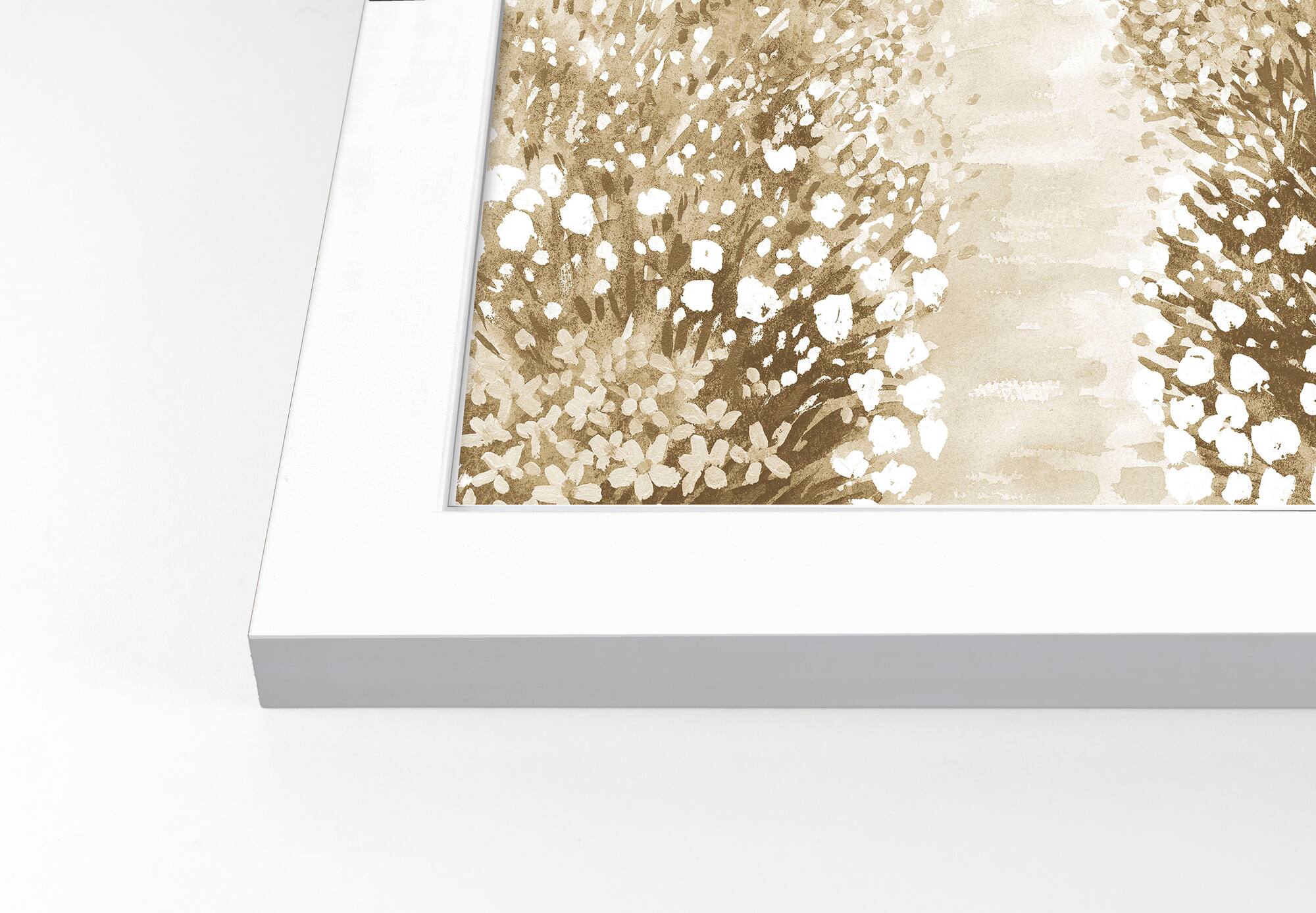 Modern Greenhouse Wall Print in White Frame